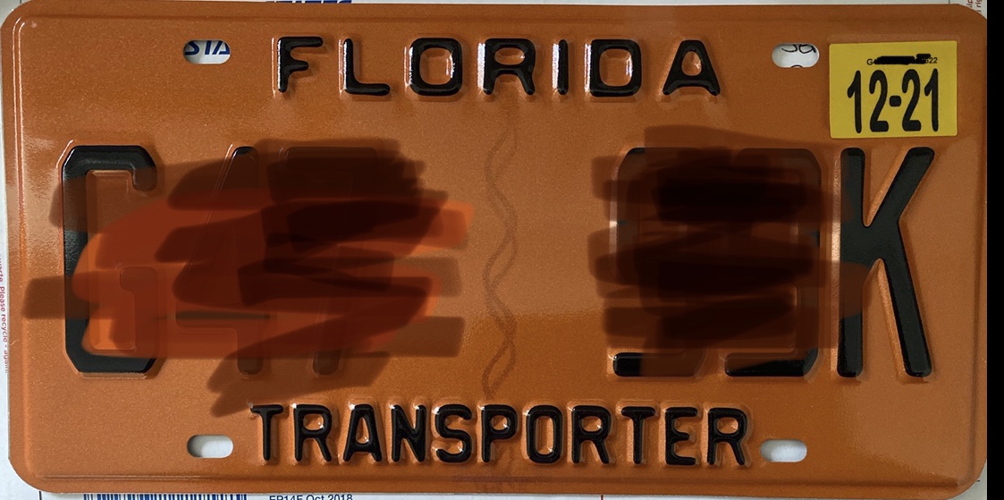 get transporter tags or plates
