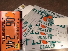 how to get a dealer tag or plate