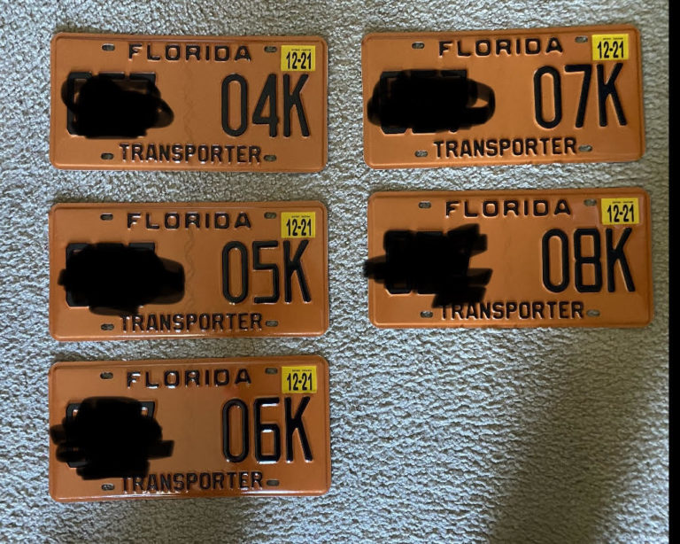 TRANSPORTER TAGS special sale 5 for 5K auto dealer license fast