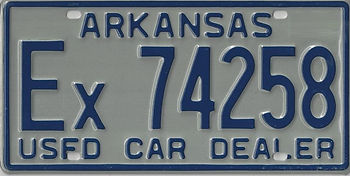 Auto Händler / Car Dealer USA License Plate original US Nummernschild